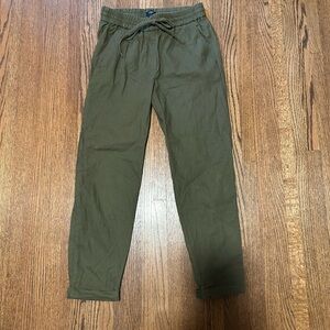 J. Crew Olive Green Drawstring Joggers